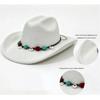 Woolen Western Cowboy Hat Fedora Hat Top Hat Fashion Jazz Hat  Ladies