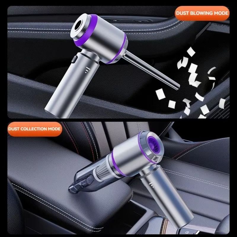 Portable High Power Car Vacuum Cleaner 4-in-1 120W Portable Handheld Vacuum 16000Pa Powerful Suction Air Blower Car Cleaning