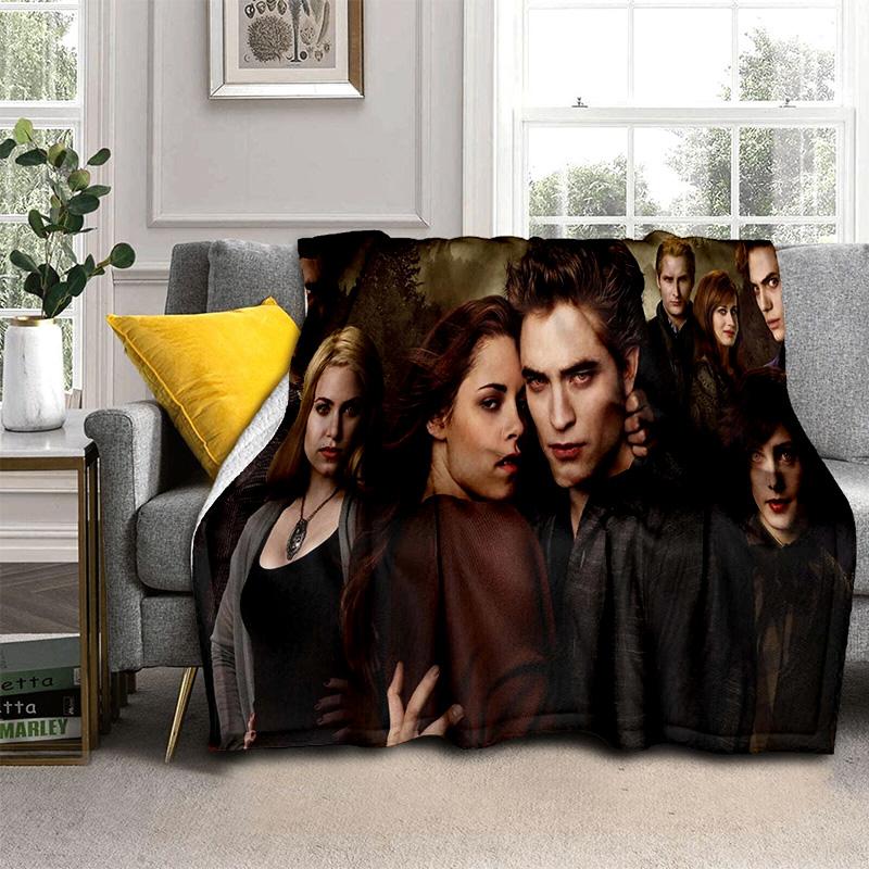 3D-Druck Die Twilight-Saga HD-Decke, Weiche Überwurfdecke für Zuhause Schlafzimmer Bett Sofa Picknick Reisen Büro Abdeckdecke Kinder