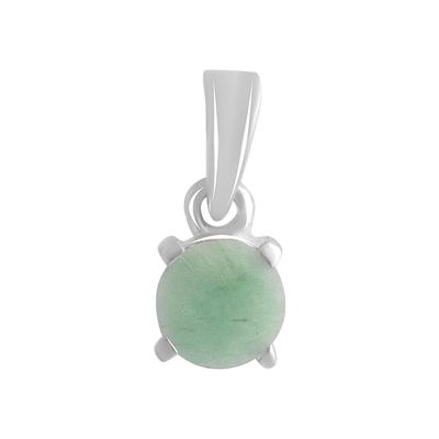 Silver Pendant with Emerald 0.448ct (2140399)