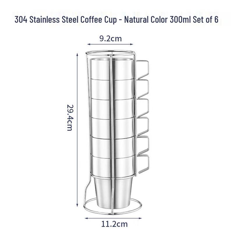 cmaos Double-Layer Stainless Steel Coffee Mug