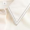 Spring 2025 Women's Color Block Casual Loose Shirt with Pocket and Turn-Down Collar