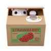 Lovely Cat Automatic Stealing   Cat Cents Money Saving Box for Children ;#1: