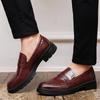 Men's New Style Perforated Leather Loafers: British Business Casual Slip-On Shoes