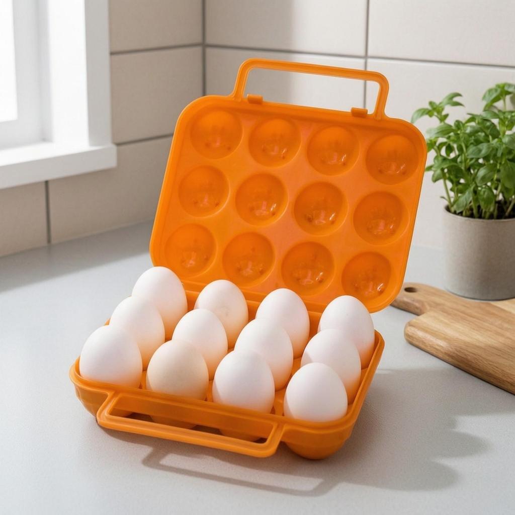 Portable Egg Safety Case Lightweight Storage Box Compact Holder
