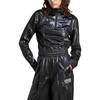 Adidas Originals Leather Jacket Women's Blue (Unisex) Leather Jackets HK7245