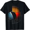 Planet Art Polygon Geometric Graphic Motif Planet T-Shirt
