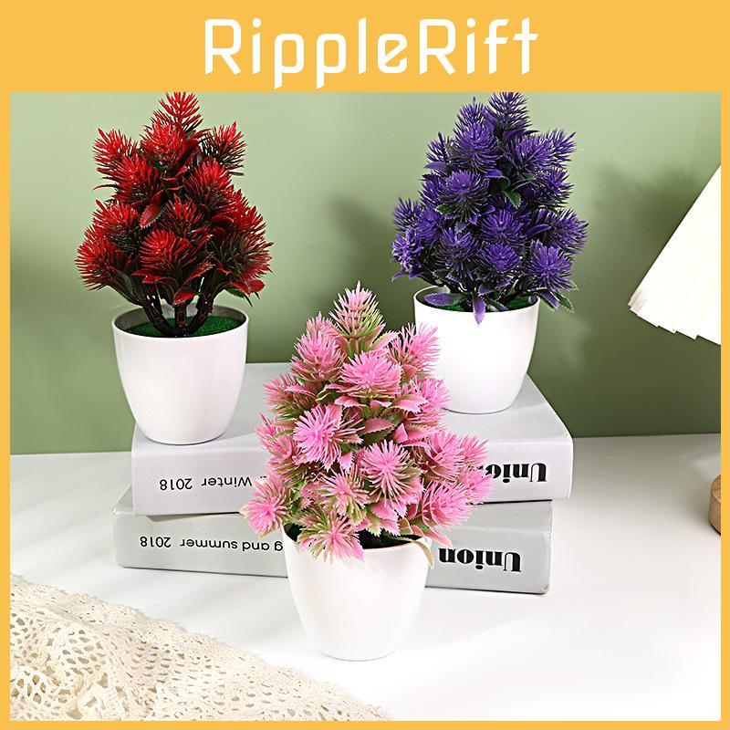 Simulated Tree Pinus With Twenty Fivepine Cones Artificial Green Plant Bonsai