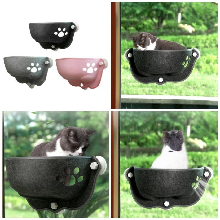Amaca per Finestra Gatti Letto Riposo Facile da Installare Ventosa Risparmio di Spazio Bagno di Sole