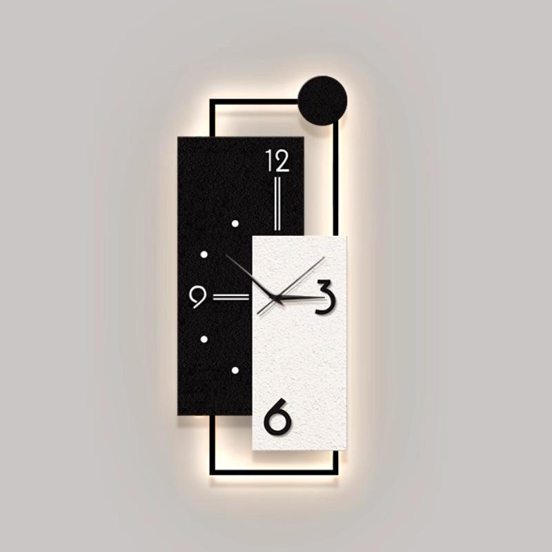 Luxury Living Room Wall Clock Restaurant Clock Mural Watch Room Decorations Corridor LED Mute Quartz Clock Home Decor Items