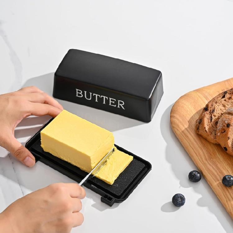 Butter Storage Container Builts In Slicers Airtights Seal Dishwasher Safe Refrigerator Accessory