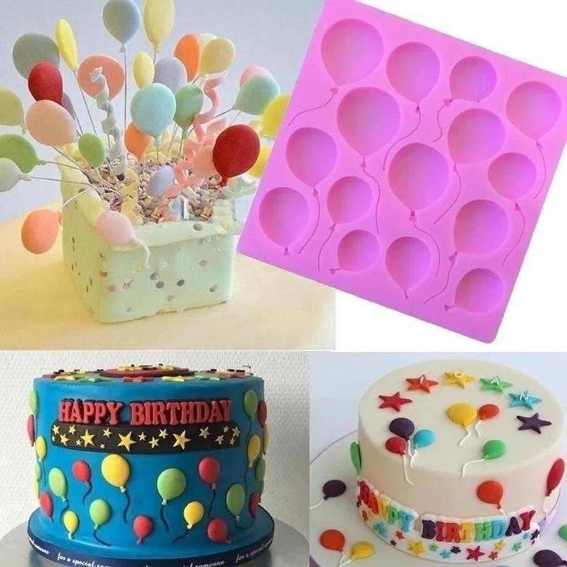Silicone Balloons Fondant Cake Sugar Product Chocolate Decorating Mold DIY Baking Tools Baking Accessories