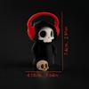 Gothic Grim Reaper Skeleton Figurine Adorable Small Resin Statue Desktop Decor for Study Bedroom Gothic Enthusiasts Gift