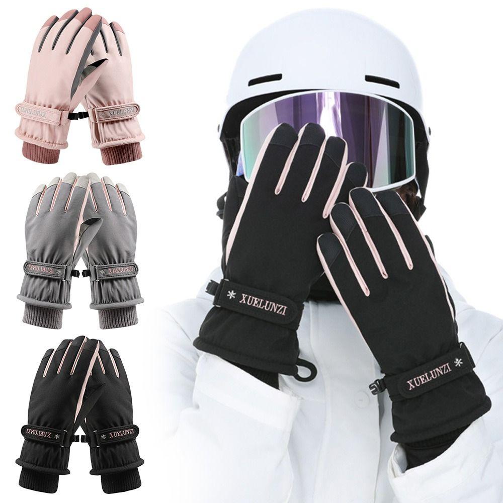 

Velvet Non-slip Thicken Warm Winter Ski Gloves Outdoor Mittens Snow Snowboard Cycling Sports Gloves