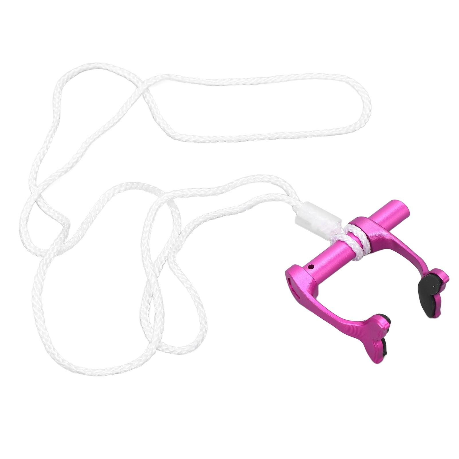 

Фрідайвінг Носова кліпса Плавальні затискачі для носа з ремінцем проти втрати для тренувань початківців дайверів фіолетовий