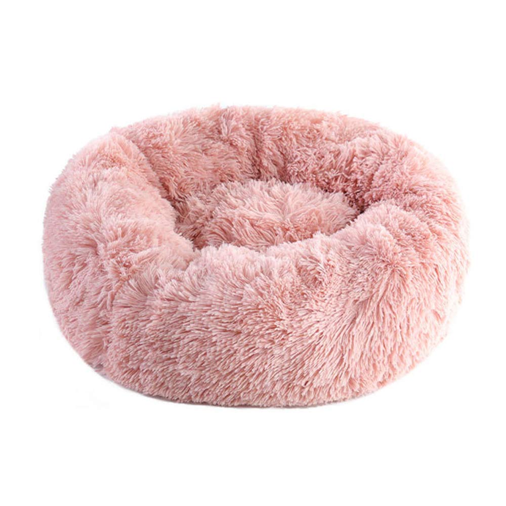 

Dociote Round Pet Bed for Cats and Winter Bed with Removable Warm and Fluffy and Pet Supplies for and Small Pet Pet Large Dogs, Cover, Year-Round, розовый