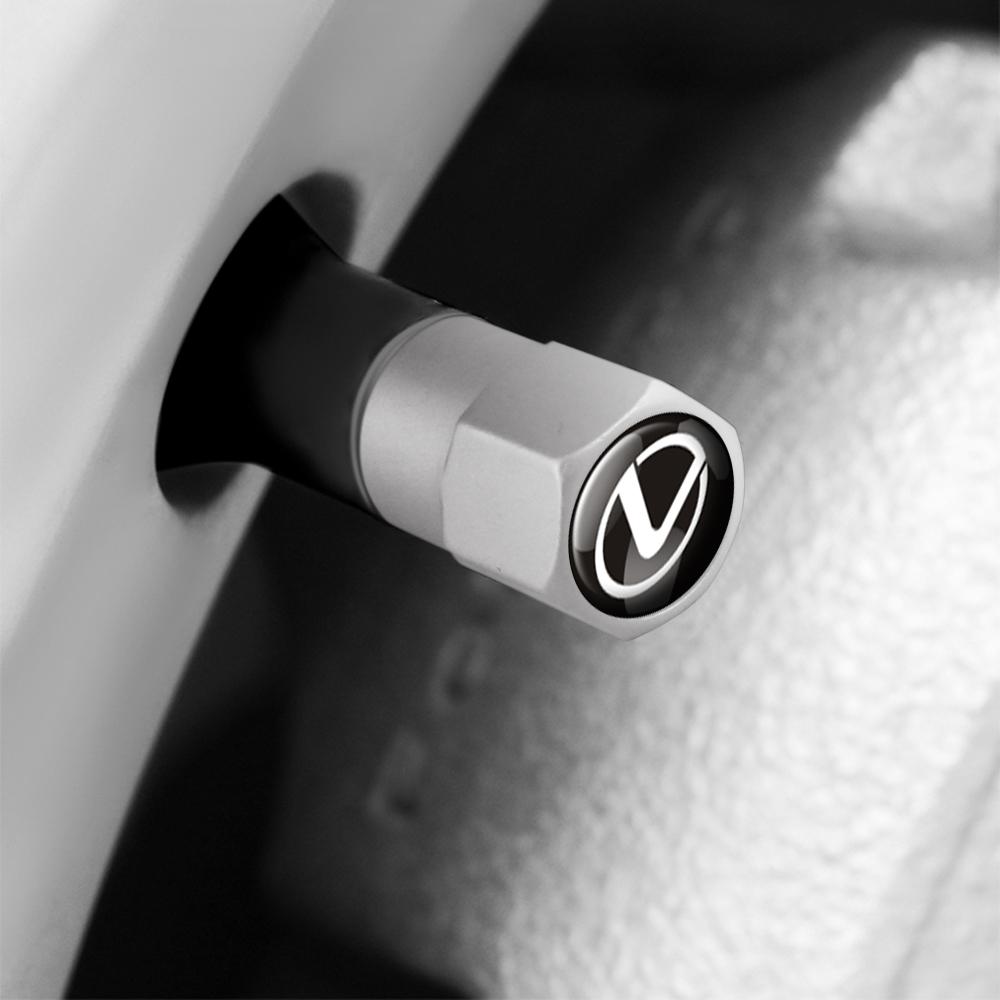 4Pcs Aluminum Car Wheel Tire Valve Caps Tyre Dust Cover Accessories For Lexus RX400h LX570 GX460 GX IS250 LX600 UX250h RX350 RX
