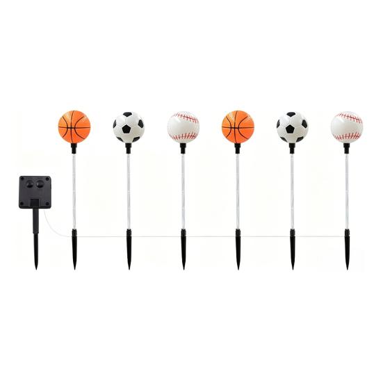 Yousheng Solar Soccer Light Outdoor, 8 Modes Color Changing Football Garden Stake Light, Waterproof Landscape Lamp for Yard Patio Lawn, Sports Fan