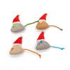 Katzenspielzeug Maus Weihnachtsmütze Selbst-hi Katzenspielzeug Bunte Plüsch Kleine Maus Katzenspielzeug