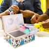 Sewing Storage Box Craft Sewing Tool Layer Needle Thread Basket Floral Thimble Thread Needle Sewing Organizer Accessories