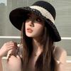 Summer Bow Fisherman Hat Women's New Big Hat Brim Sun Protection Hat Korean Style Beach Hat