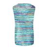 Ladies Printed Stripe Button Sleeveless Casual Tank Top Casual T-Shirt For Womens