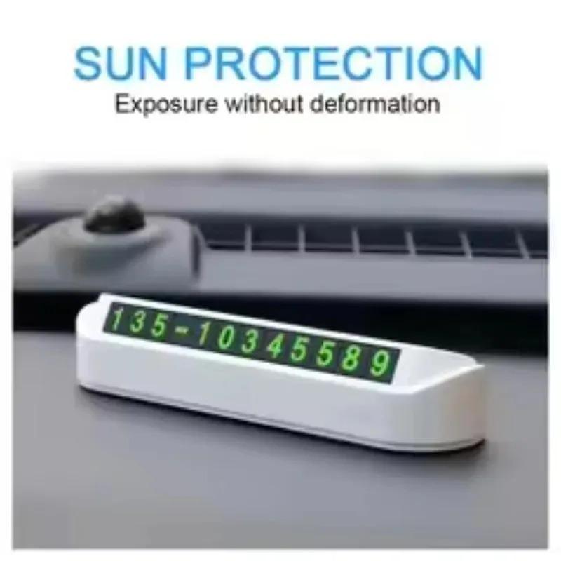 Temporary Parking Card Phone Number Plate Stop Car Park Automobile Accessories