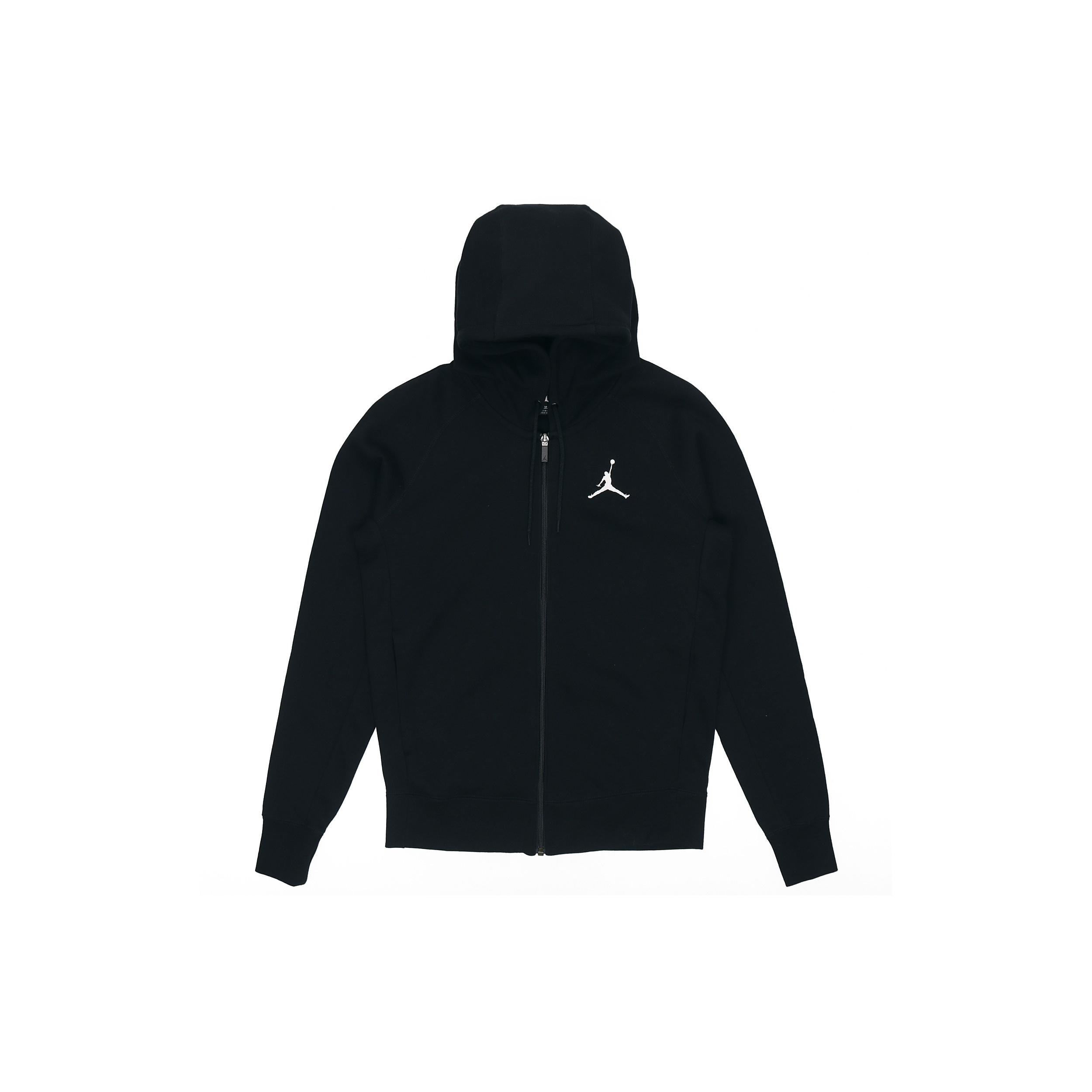 Air Jordan Embroidered Knit Hooded Jacket Men s Black AH3932-010 M