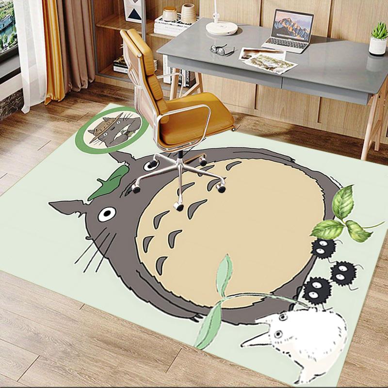 1 Stück Totoro Freunde Teppich für Spielzimmer Schlafzimmer Wohnzimmer Sofa Heimdeko, Kinder Spielbereich Teppich Rutschfeste Fußmatte Y72911
