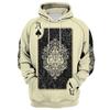 Mote Uformelt 3D Print Poker Herre Hettegensere Vår Høst Langermede Gensere Hip Hop Style Sweatshirt Oversized hettegenser