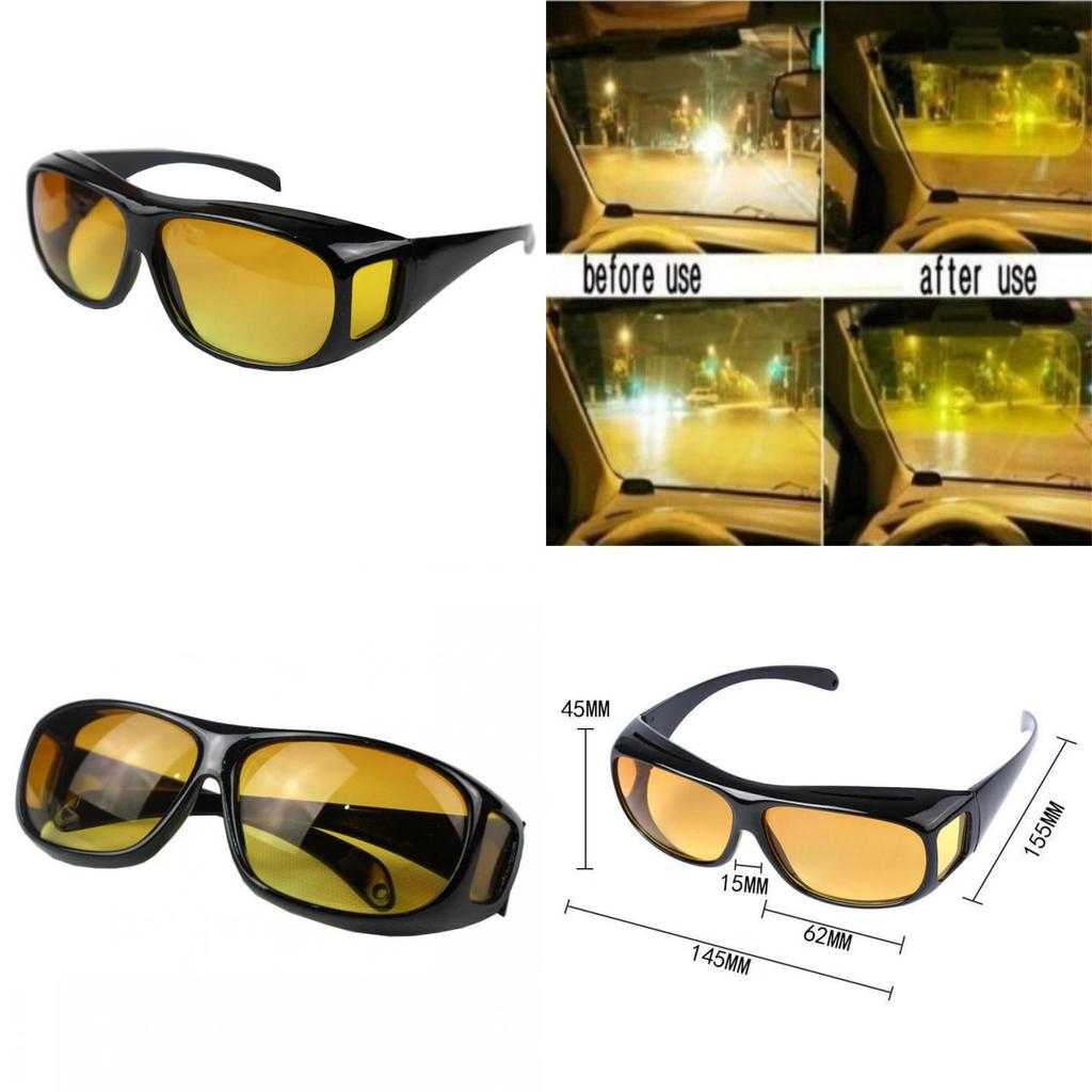 Universal Stylish Hd Vision Day And Night Sunglasses And Night Vision Goggles For Outdoor Activities