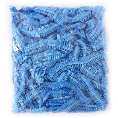 (SU)Capelli Una tantum Cuffie da bagno per doccia Cappello elasticizzato pieghettato Salone dell'hotel 100 pezzi
