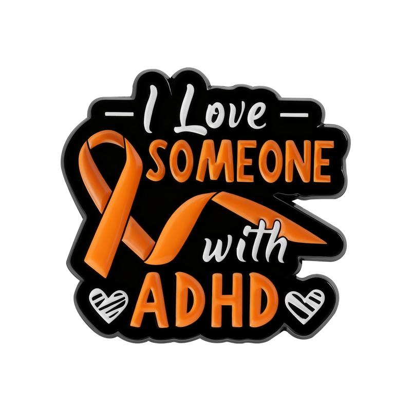 ADHS Autismus Angst Emaille-Pins Individuelle Anstecknadeln zur Sensibilisierung für psychische Gesundheit Reversabzeichen Kleidungsschmuck Geschenk für Kinder Freunde