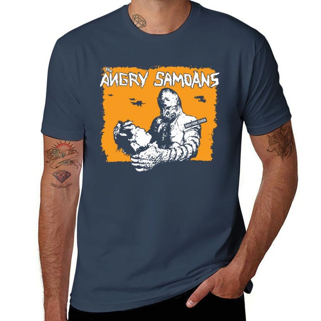 The Angry Samoans Back From Samoa TShirt Basic Solid Color Casual Tee Shirt