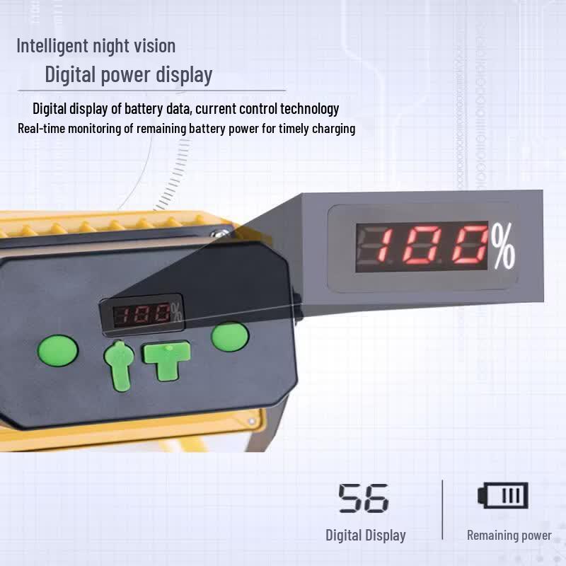 500W Digital Display LED Rechargeable Floodlight