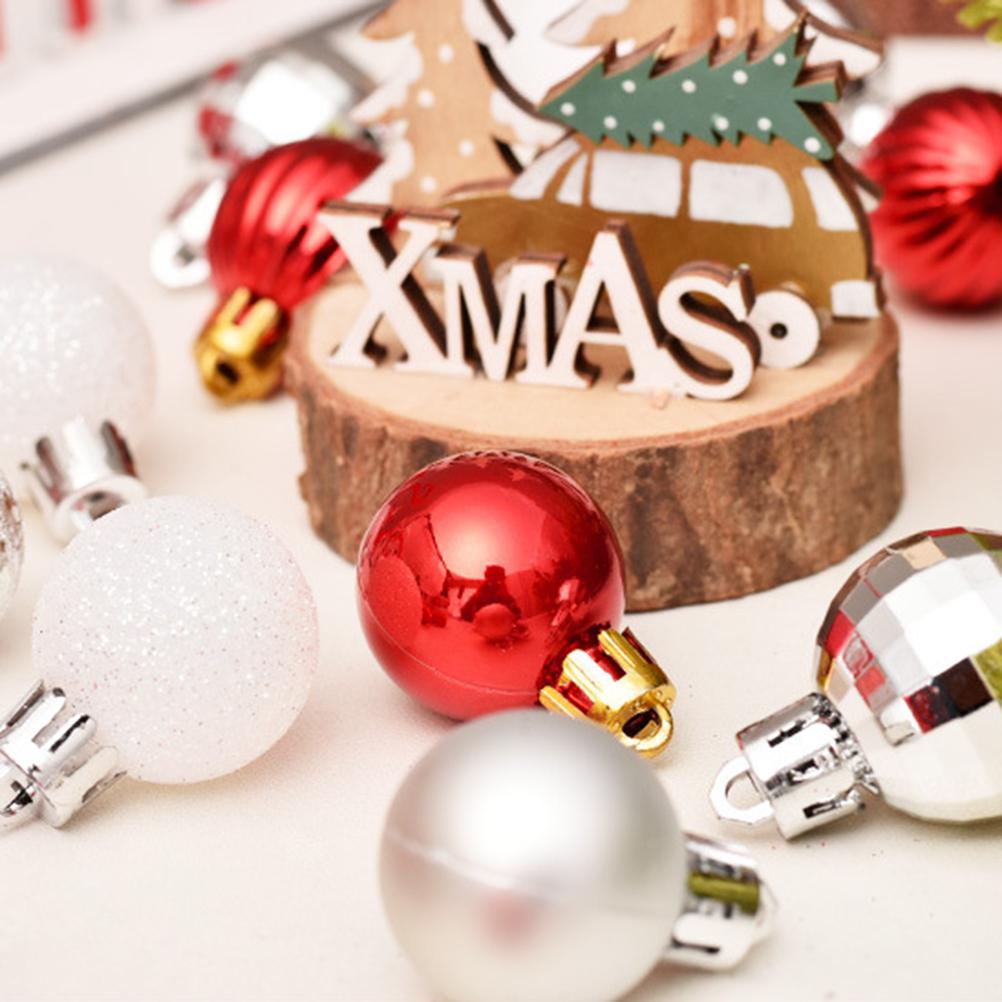 30PCS Christmas Decorations Ornament Ball Tree Top Star Gift Box Set Xmas Tree Hanging Pendant
