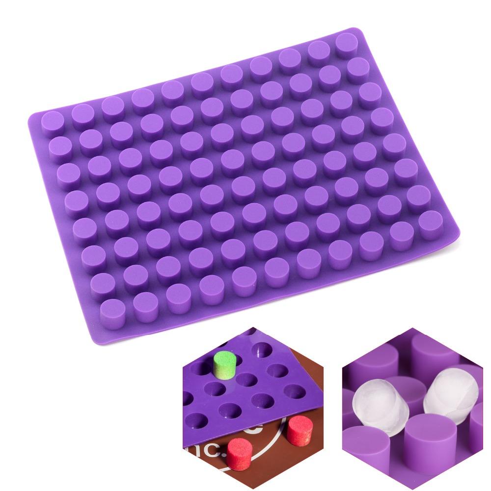 88 Cavities Mini Round Mini Cheese Cakes Molds Baking Silicone Mold for Chocolate Truffle Jelly and Candy Ice Mold