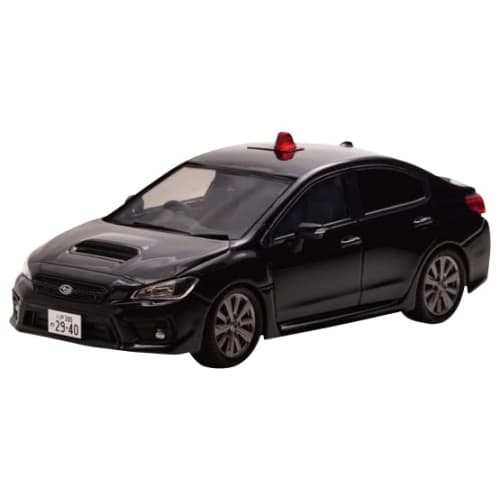 RAI'S 1/43 Scale Subaru WRX S4 2.0GT Eye Sight (VAG) 2018 Aomori Prefectural Police Traffic Department Traffic Mobile Unit Vehicle (Unmarked Black) Fi