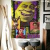 Shrek Green Ogre'S Tale Tapestry Wallmounted Background Cloth Home Decor Wall Decoration Wall Covering Decoration
