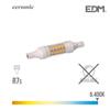 Ampoule LED - EDM - R7S 5.5W - 600 Lm - 6400K - Base Céramique