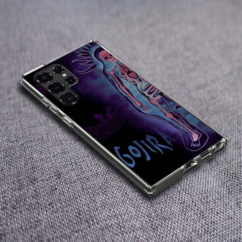 G-Gojira Band Phone Case For Samsung Galaxy S24 S23 S21 S20 FE S22 S26 Ultra S25 Edge S10 Plus Cover Clear TPU Capa Shell Coque