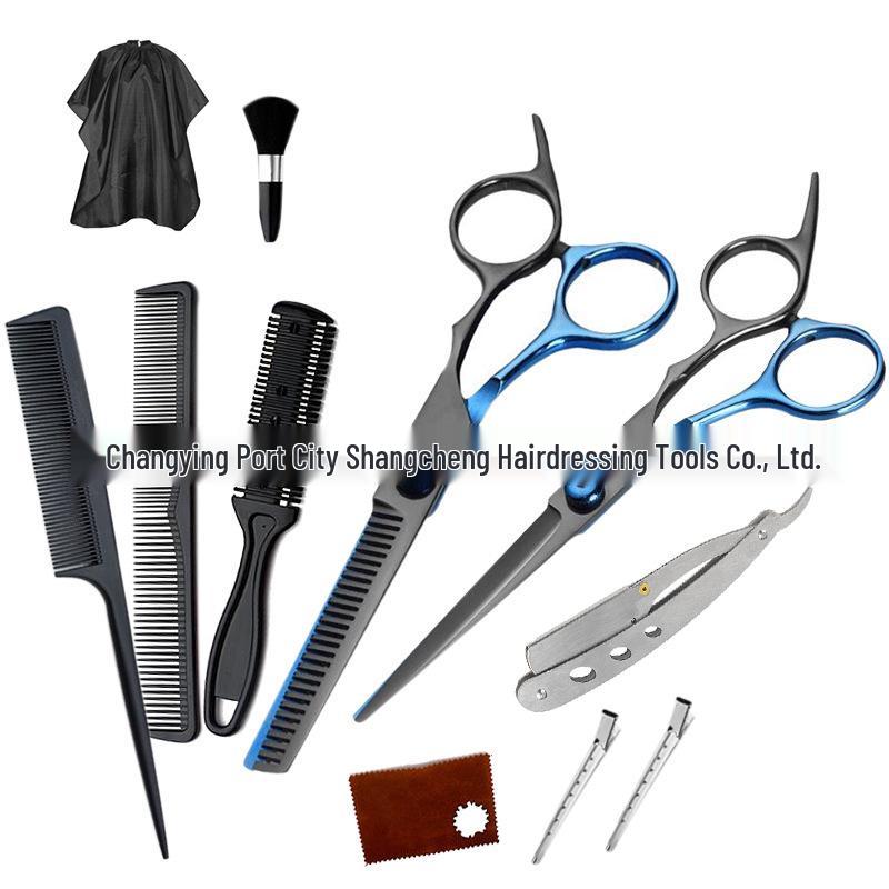 Hairdressing Scissors: Straight, Serrated, Thinning, Choppy - Barber Shop Styling Tools