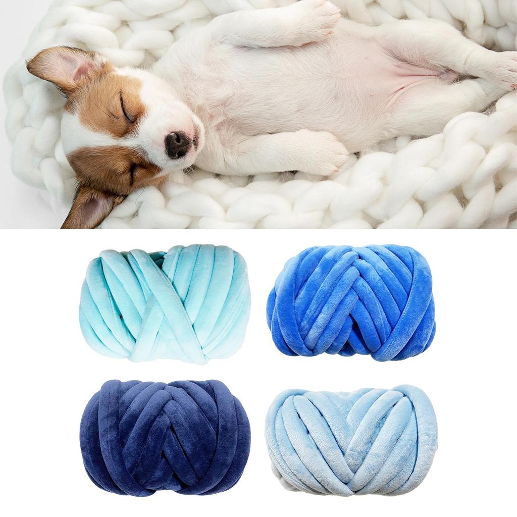 Fire voluminoase, lavabile, lungime 20 m, tricotat manual, fire moale, grosime, tricotat cu braț