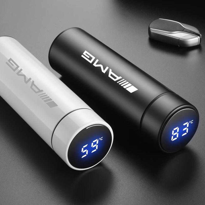 500ML Car Vacuum Mug 304 Stainless Steel Thermos Flask For Mercedes Benz AMG GLE GLS CLA CLE GLC CLS GLA W223 Tire Valve Cap PP70