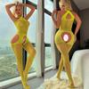 Fishnet Bodysuit Women Plus Size Lingerie Sexy Crotchless Tights BodyStockings Erotic Mesh Teddies Underwear Xxxxl Body Stocking