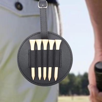 Golf Tee Halter Beutel Tasche Passend für alle Marken Befestigbarer Hängestrap PU Leder Taille