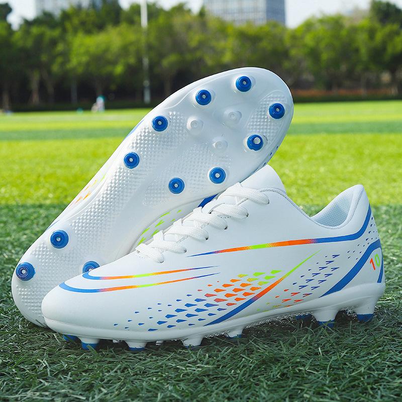 Football Shoes Boys and Girls Tf Broken Nails Artificial Turf AG Nails Youth Student Leather Foot School Training Shoes