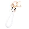 [HOYZE] Keychain Car Key Chain Cute Panda Carabiner Braided Leather