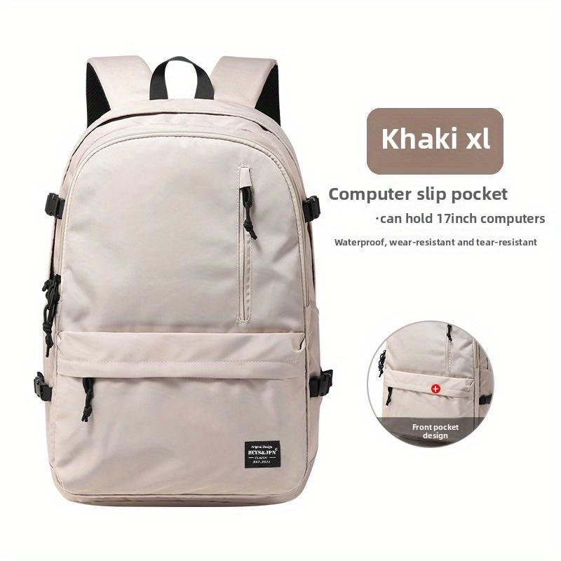 High School Students' Large Capacity Polyester Male Backpack for Couples, Leisure Laptop Bag