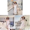 Summer Girl Ice Silk Heart Nightdress With V Neck And Sleeveless Design For Home Wear